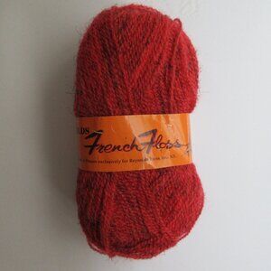 Reynolds "French Floss" Vintage Yarn One Skein Wool/Mohair Blend Coral/Salmon